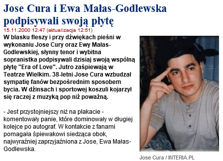 Jos Cura, Warsaw, 2000, Concert.