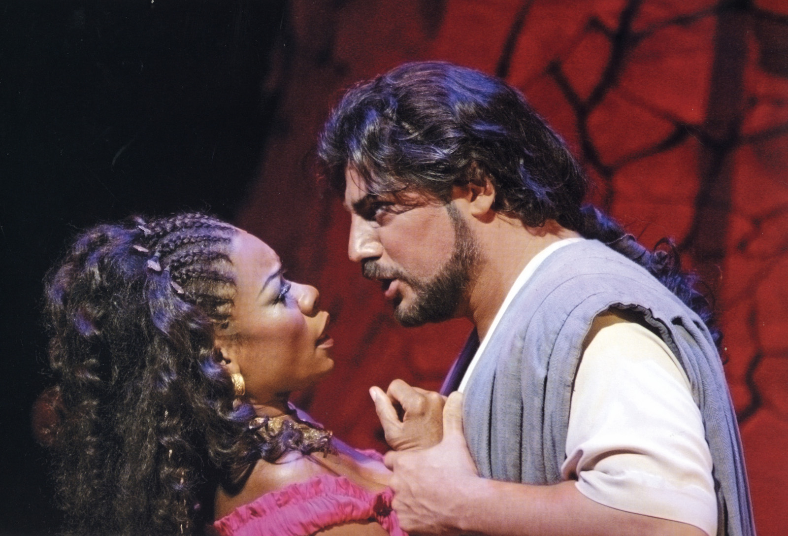 Jos Cura stars as Samson in the Met opera production of Samson et Dalila, 2005.