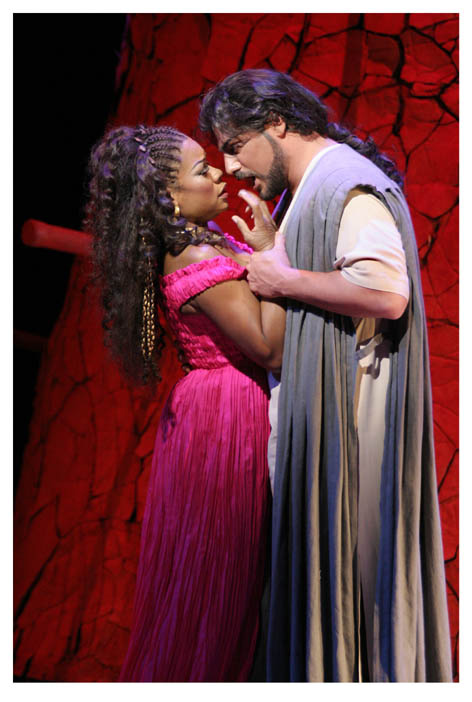 Jos Cura stars as Samson in the Met opera production of Samson et Dalila, 2005.