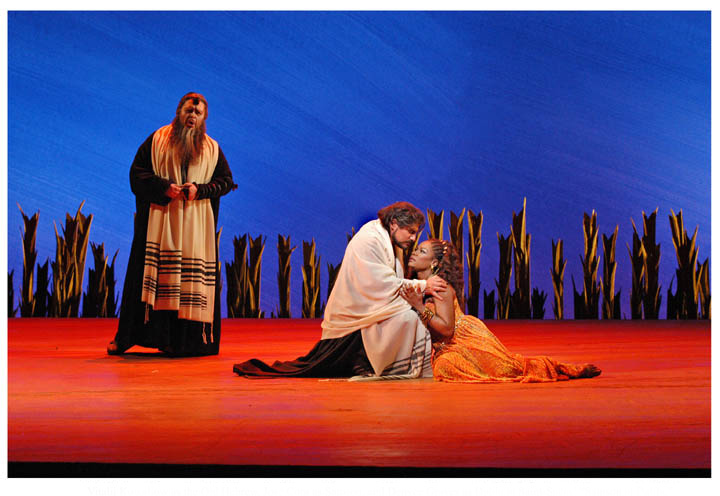 Jos Cura stars as Samson in the Met opera production of Samson et Dalila, 2005.