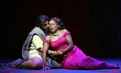 Jos Cura stars as Samson in the Met opera production of Samson et Dalila, 2005.