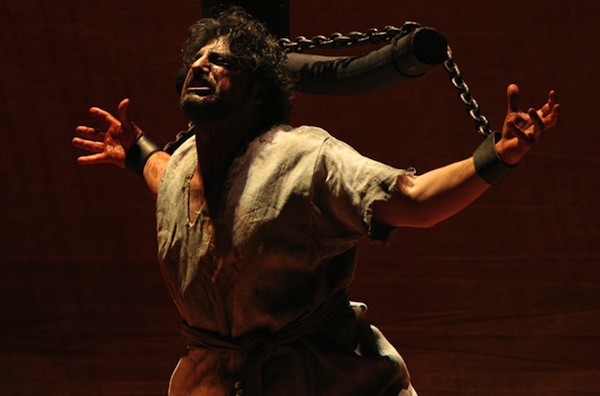 Jos Cura stars as Samson in the Met opera production of Samson et Dalila, 2005.