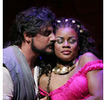 Jos Cura stars as Samson in the Met opera production of Samson et Dalila, 2005.