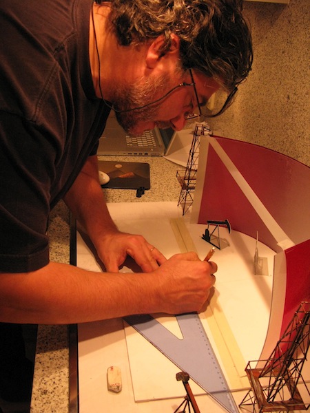 Jos Cura as stage designer and director in the 2010 Karlsruhe production of Samson et Dalila.