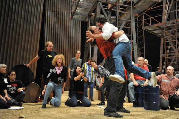 Jos Cura as stage designer and director in the 2010 Karlsruhe production of Samson et Dalila.