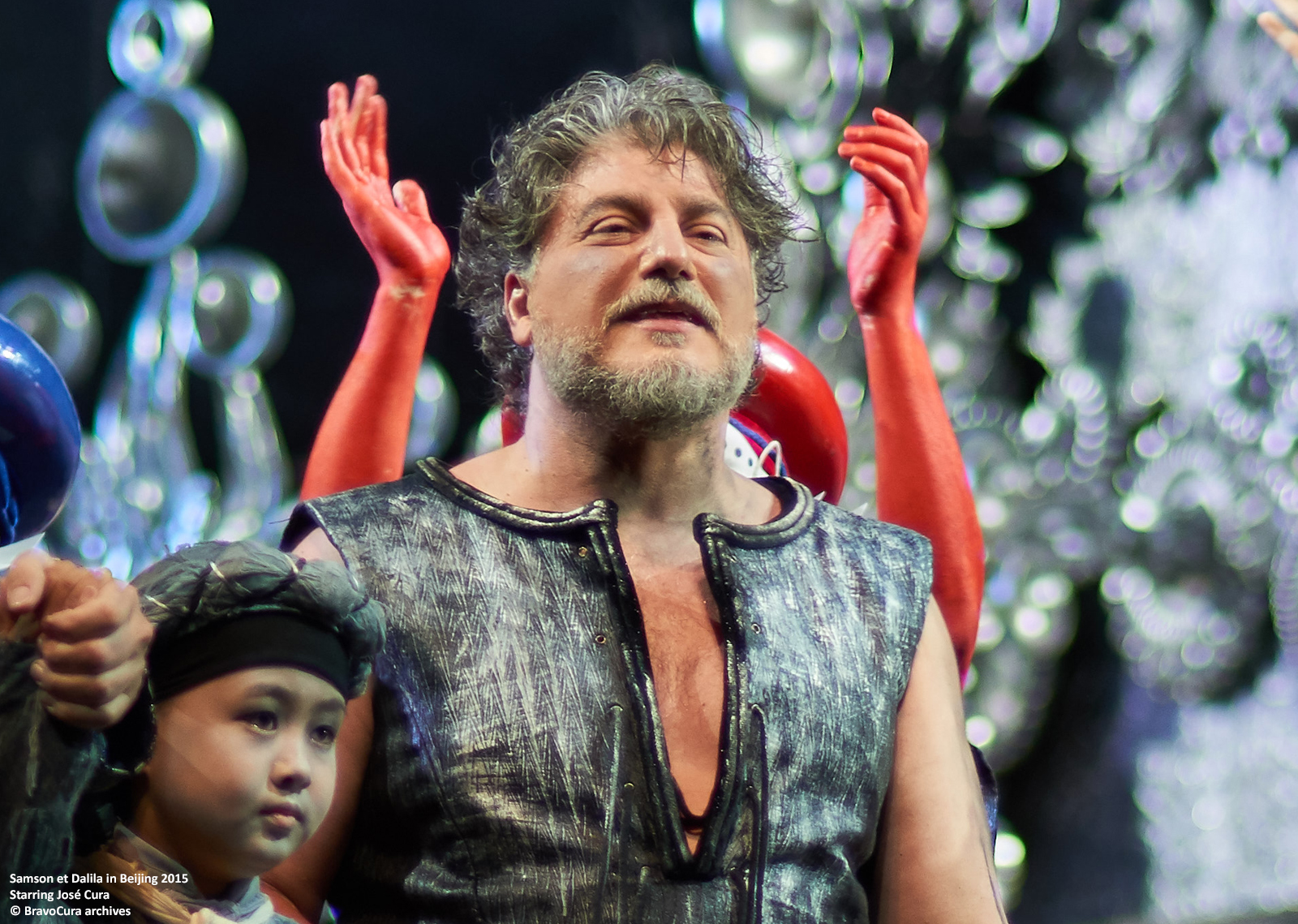 Jos Cura starring as Samson in the 2015 Beijing Opera production of Samsone et Dalila