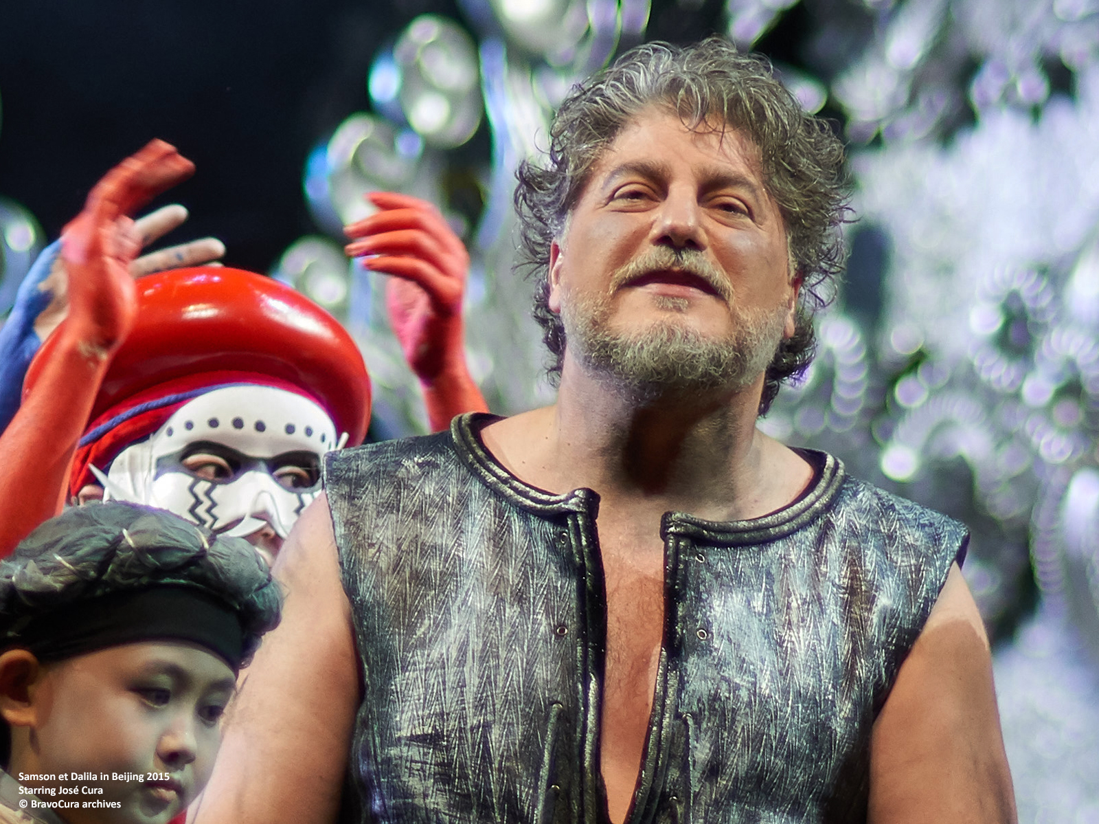 Jos Cura starring as Samson in the 2015 Beijing Opera production of Samsone et Dalila