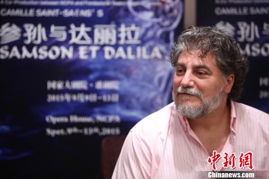 Jos Cura starring as Samson in the 2015 Beijing Opera production of Samsone et Dalila