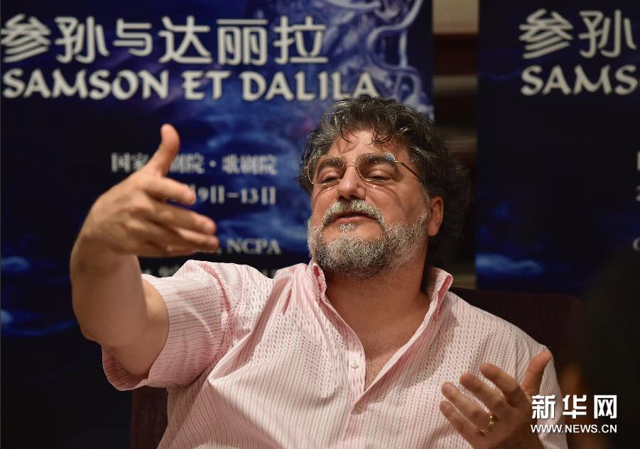 Jos Cura starring as Samson in the 2015 Beijing Opera production of Samsone et Dalila