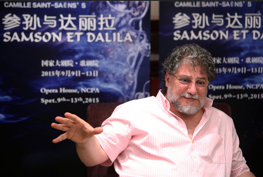 Jos Cura starring as Samson in the 2015 Beijing Opera production of Samsone et Dalila