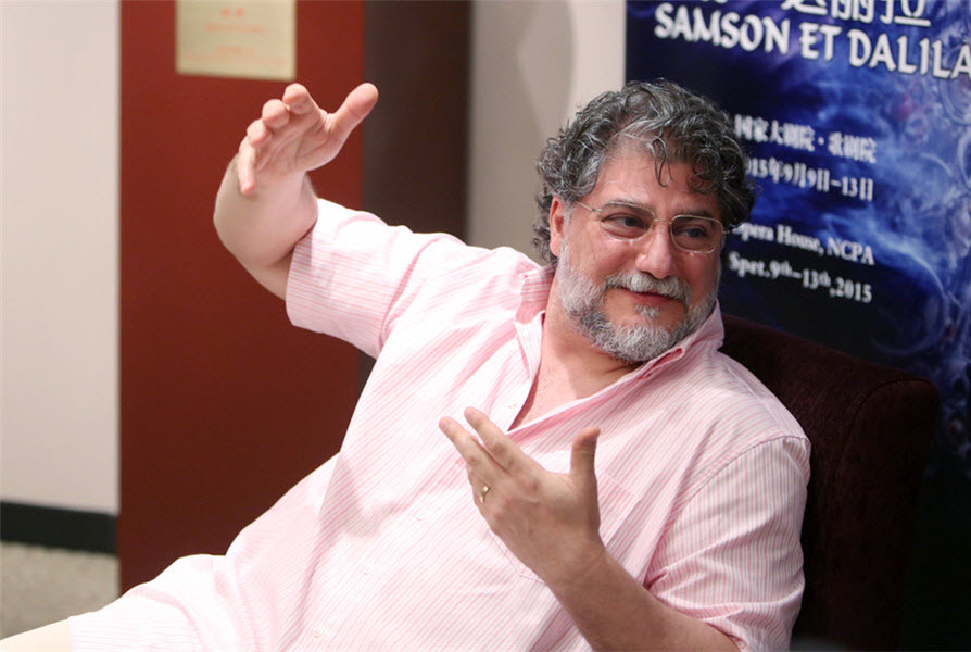 Jos Cura starring as Samson in the 2015 Beijing Opera production of Samsone et Dalila