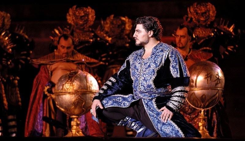 Jos Cura as Calaf in the 2005 Verona production of Turandot - photo by BravoCura.
