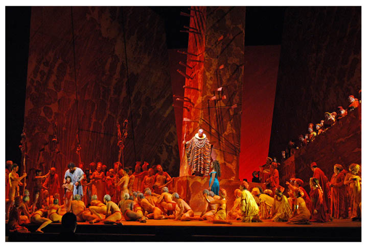 Jos Cura stars as Samson in the Met opera production of Samson et Dalila, 2005.