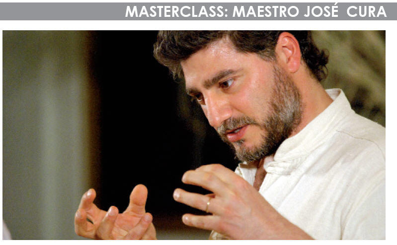 Maestro Jos Cura at the British Youth Opera Master Class, Spring 2007