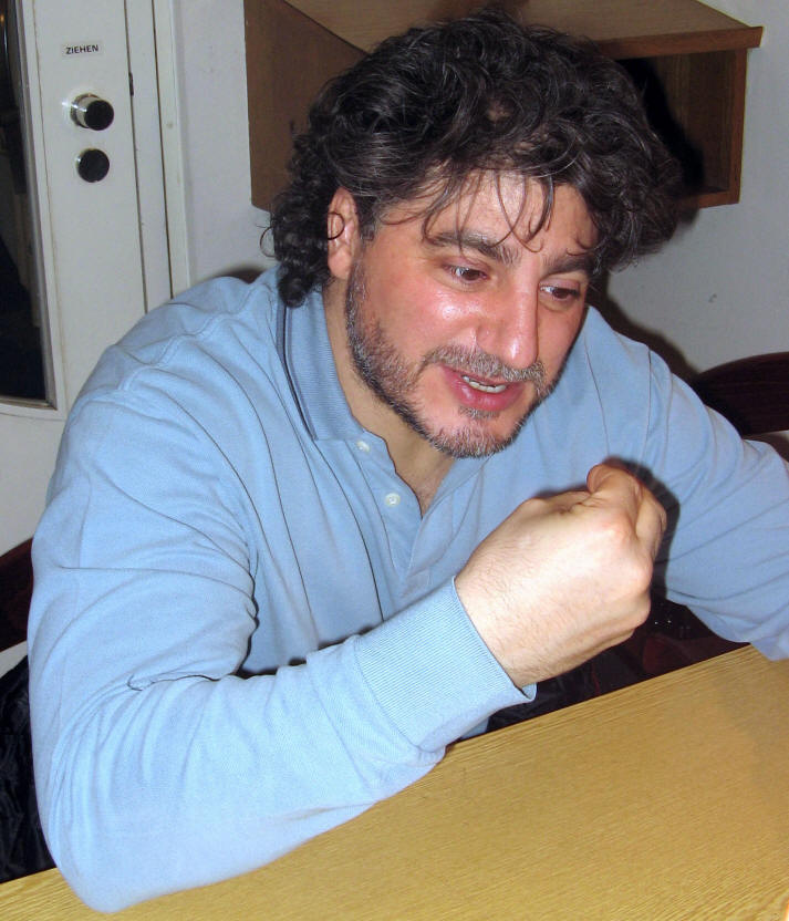 Jos Cura backstage after Vienna's Concert production of Norma - photo by Zsuzsanna