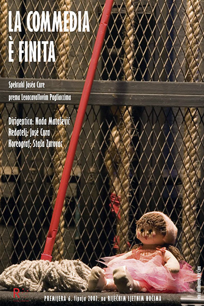 Jos Cura, director and tenor, in his production of La Commedia  Finita in Rijeka, Croatia, June 07 (poster)